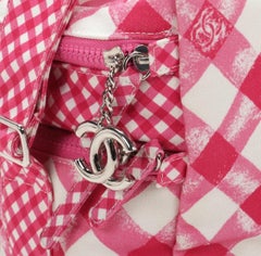 Chanel Lunch Box Shoulder Bag in Pink Gingham