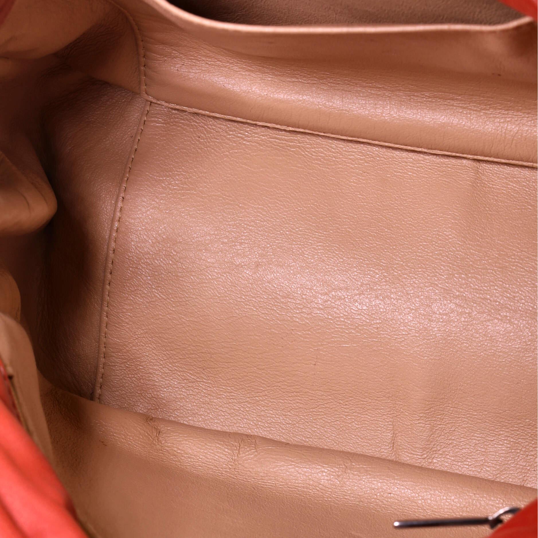 Chanel Luxe Ligne Accordion Flap Bag Leather In Good Condition In NY, NY