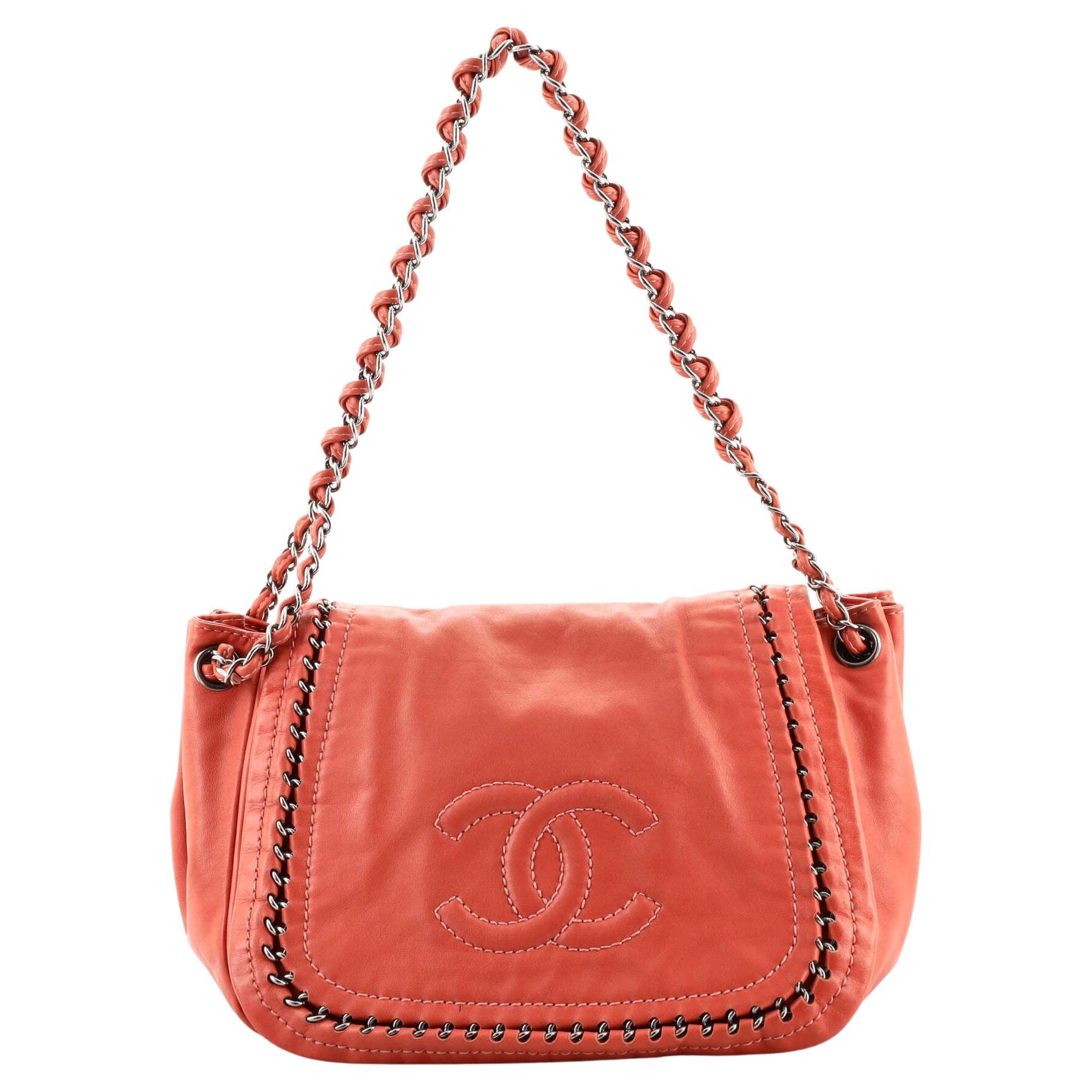 CHANEL, Bags, Chanel Pink Accordion Shoulder Bag
