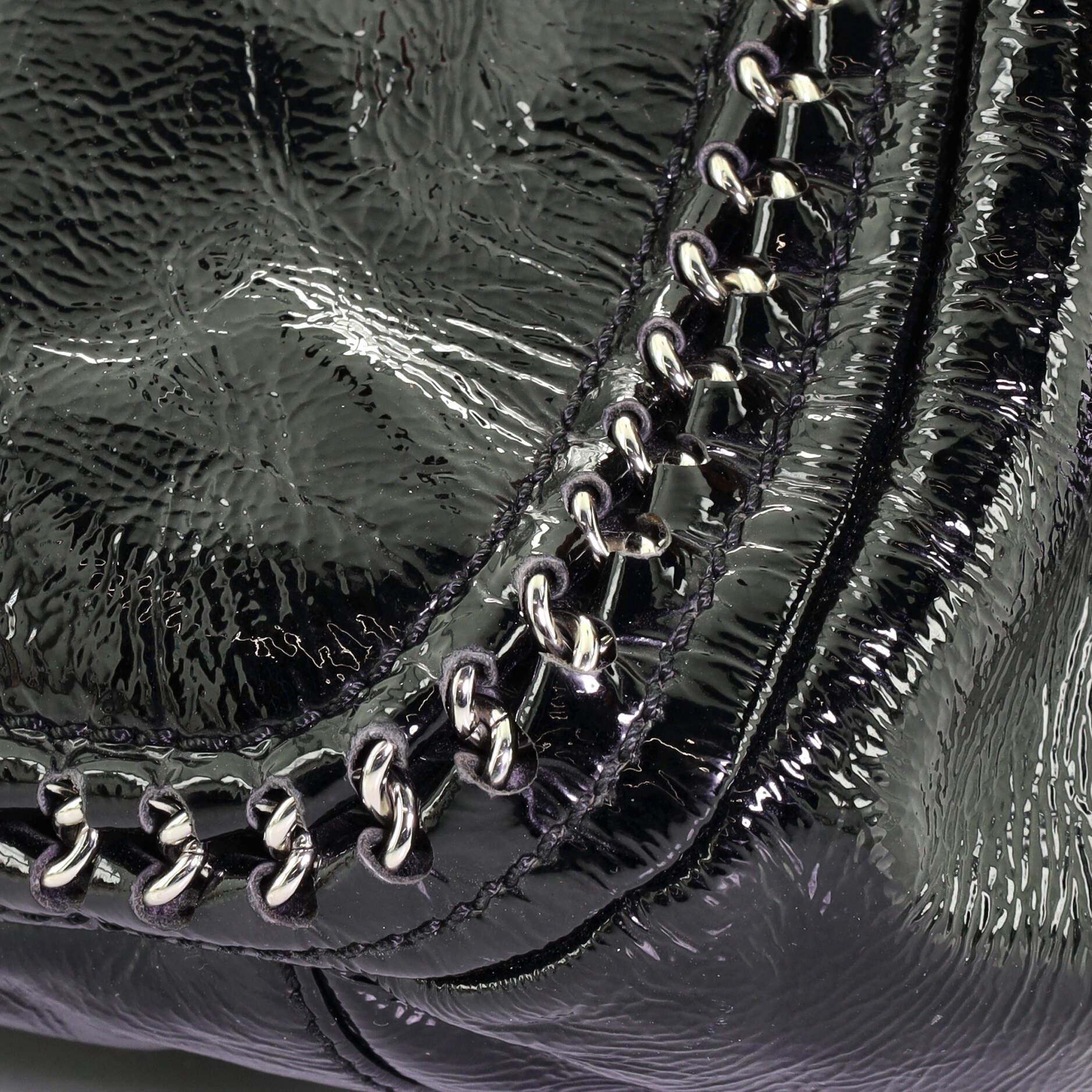 Women's or Men's Chanel Luxe Ligne Accordion Flap Bag Patent
