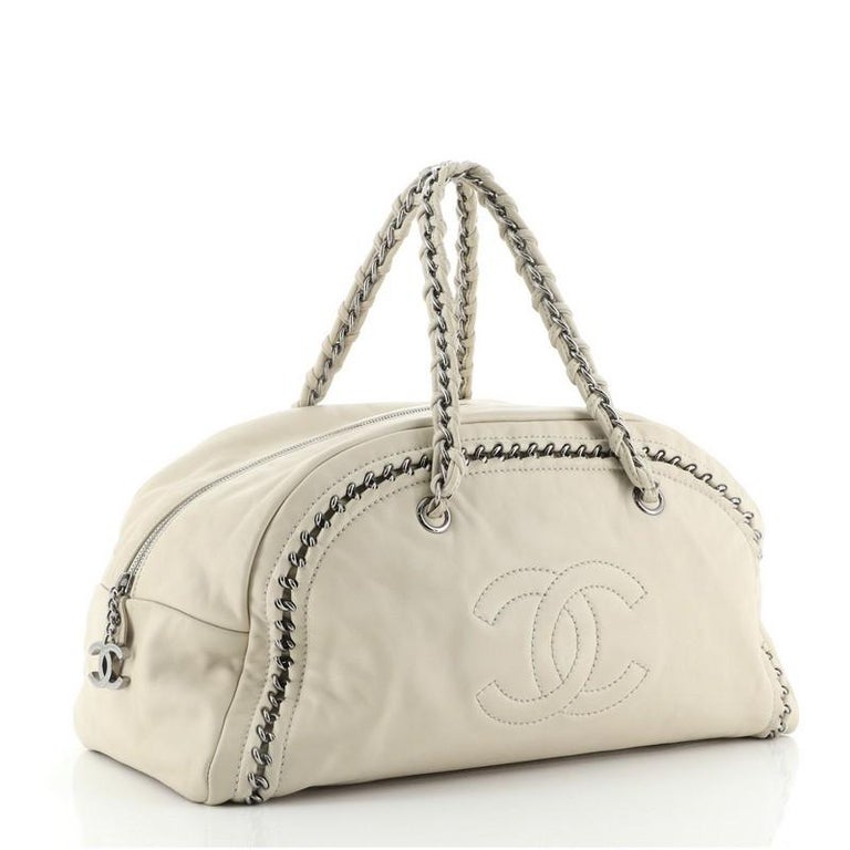 Chanel Luxe Ligne Bowler Bag Leather Large at 1stDibs
