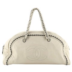 Chanel Luxe Ligne Bowler Tasche Leder groß