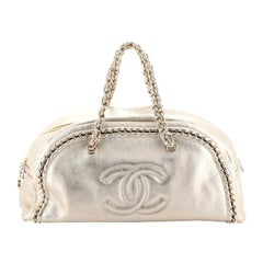 Chanel Luxe Ligne Bowler Bag Leather Large