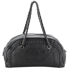 Chanel Luxe Ligne Bowler Bag Leather Medium