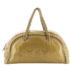 Chanel Luxe Ligne Bowler Bag Patent Larg