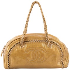 Chanel Luxe Ligne Bowler Bag Patent Medium