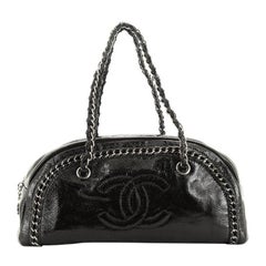 Chanel  Luxe Ligne Bowler Bag Patent Medium