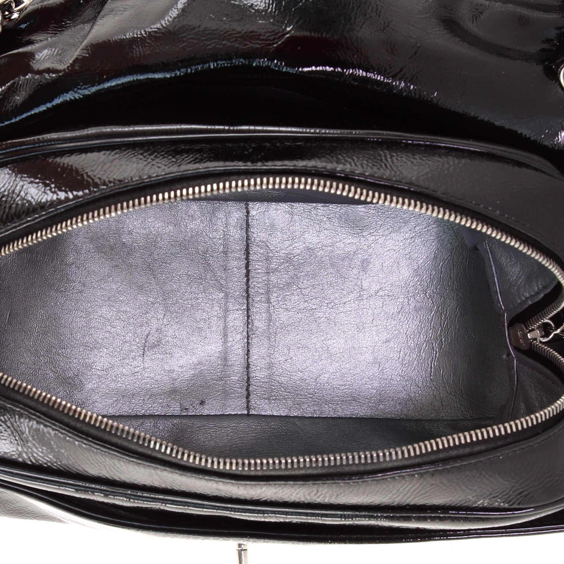 Women's or Men's Chanel Luxe Ligne Flap Bag Patent Large