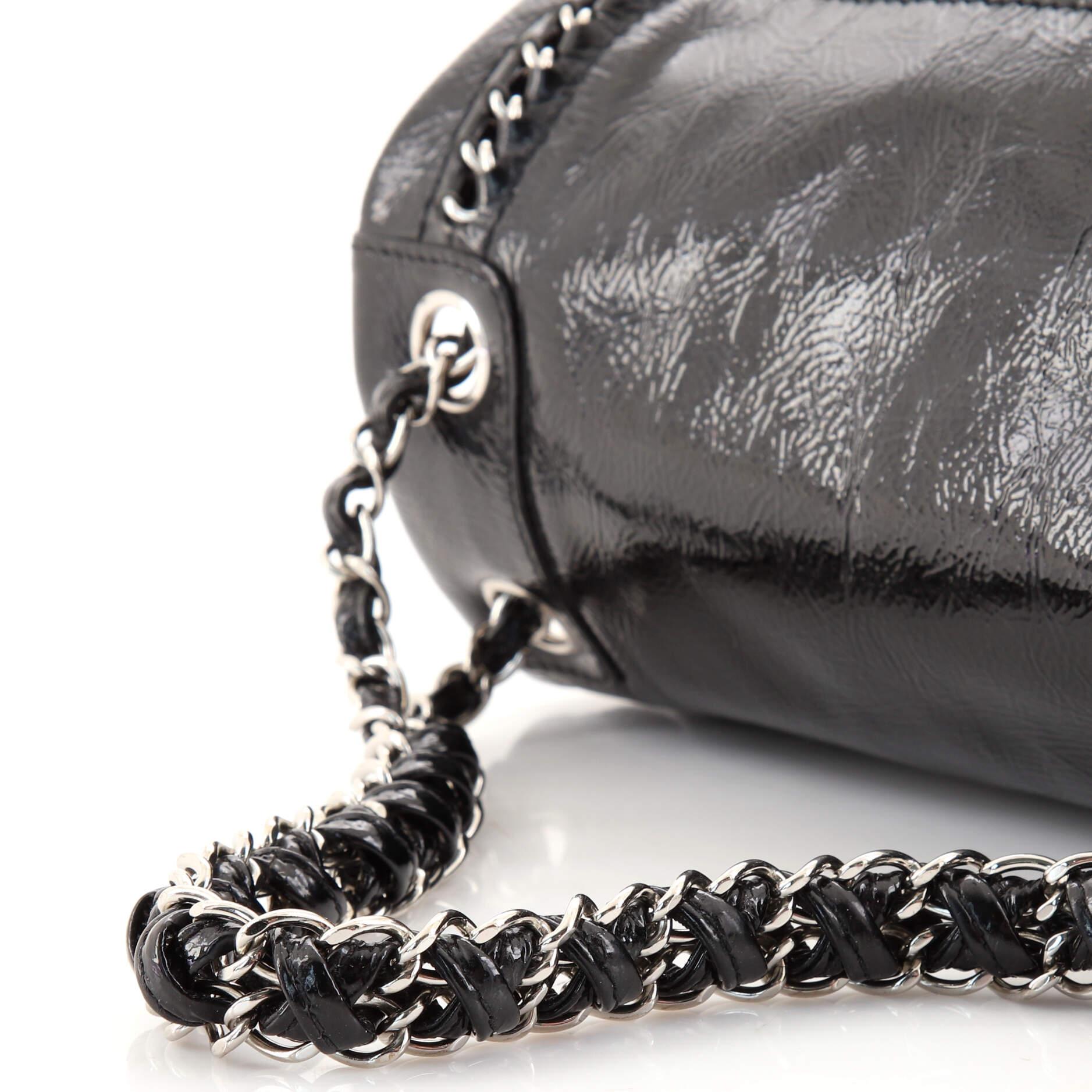 Chanel Luxe Ligne Flap Bag Patent Large 2