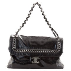 Chanel Luxe Ligne Flap Bag Patent Large