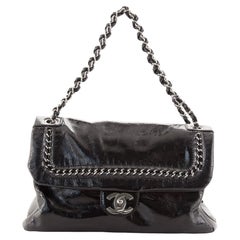 Chanel Luxe Ligne Flap Bag Patent Large