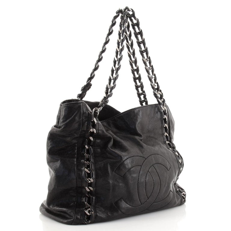 Chanel Luxe Ligne Tote Leather Small at 1stDibs