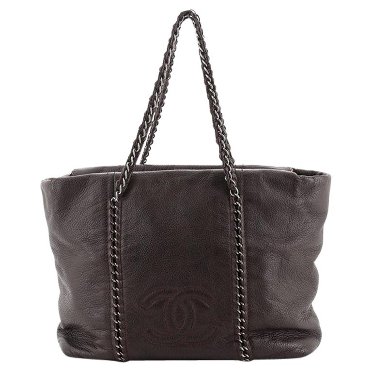 Chanel Luxe Ligne Zip Top Tote Calfskin Large