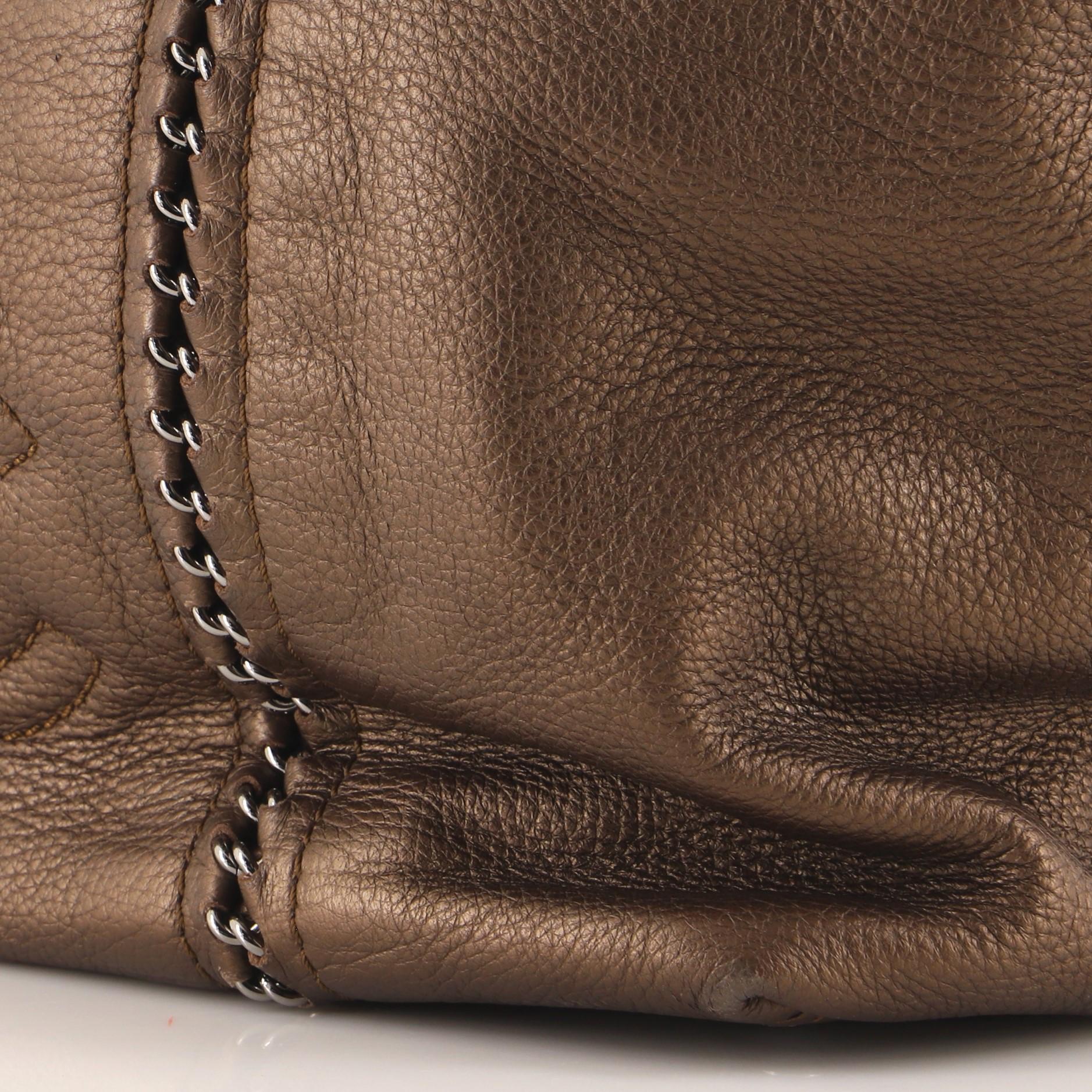 Women's or Men's Chanel Luxe Ligne Zip Top Tote Calfskin Medium