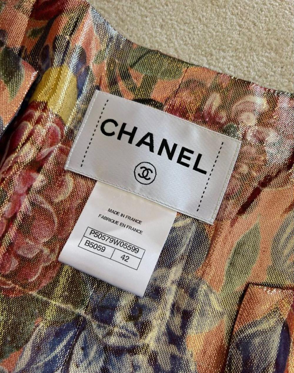 Chanel Luxurious CC Logo Brocade Jacket 6