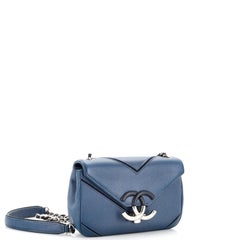 Chanel Macro Flap Bag Chevron Caviar Small