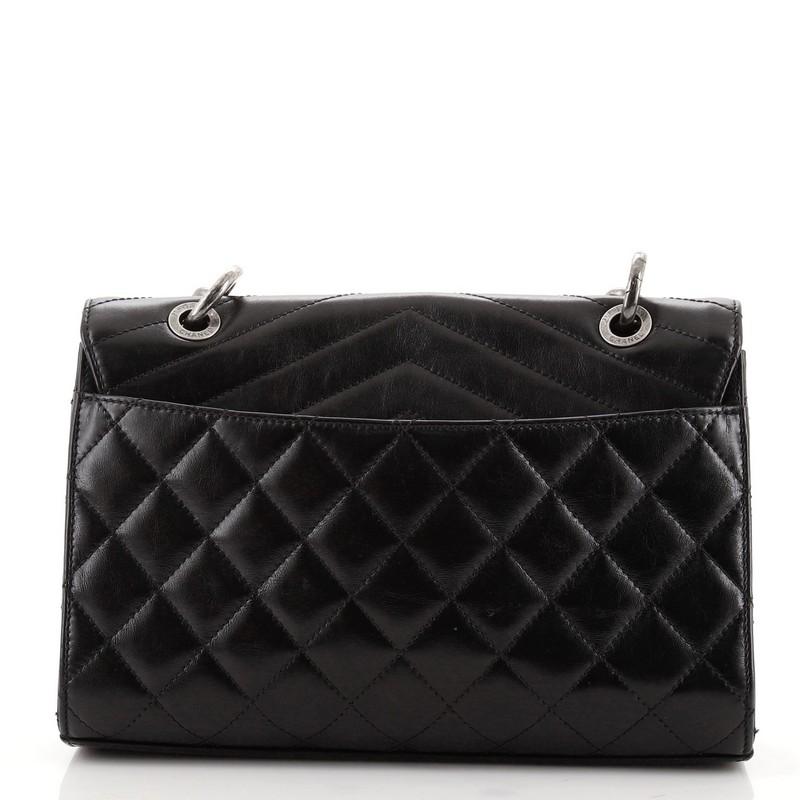 Black Chanel Mad About Quilting Flap Bag Quilted Calfskin Medium