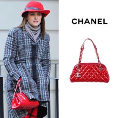 Chanel Mademoiselle Bag in red quilted leather