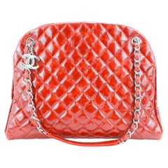 Chanel Mademoiselle Bag in red quilted leather