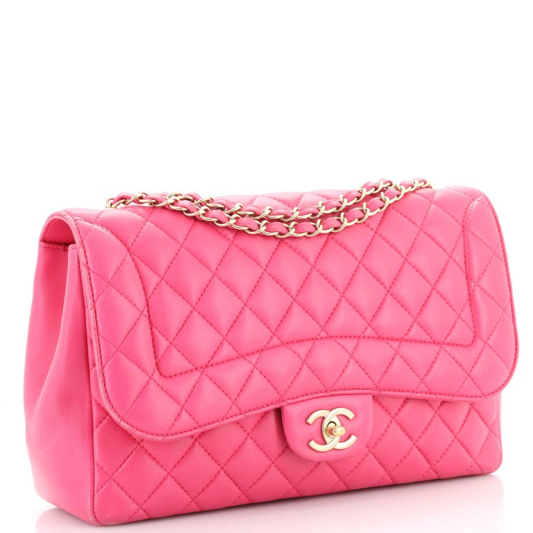 Chanel Mademoiselle Chic Flap Bag Quilted Lambskin Jumbo at 1stDibs
