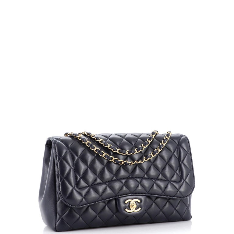 Chanel Mademoiselle Chic Flap Bag Quilted Lambskin Jumbo