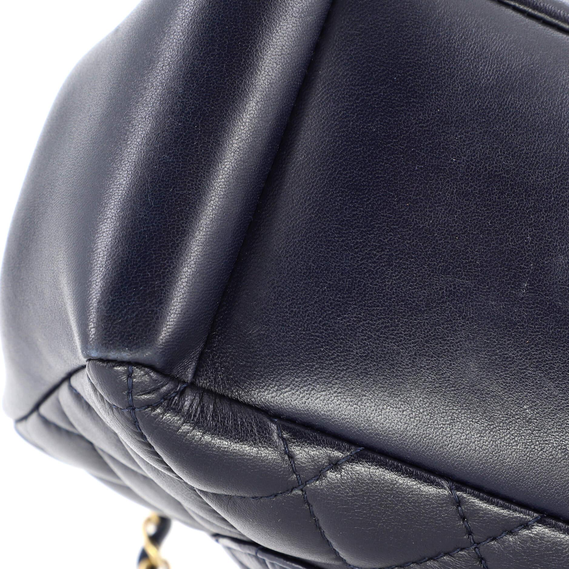 Chanel Mademoiselle Chic Flap Bag Quilted Lambskin Jumbo 4