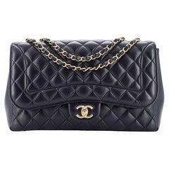 Chanel Seasonal Chic Mademoiselle Flap Bag, Black Lambskin Leather, Silver  Hardware, Preowned in Box