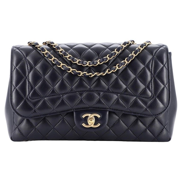 Chanel Mademoiselle Chic Flap Bag Quilted Lambskin Jumbo