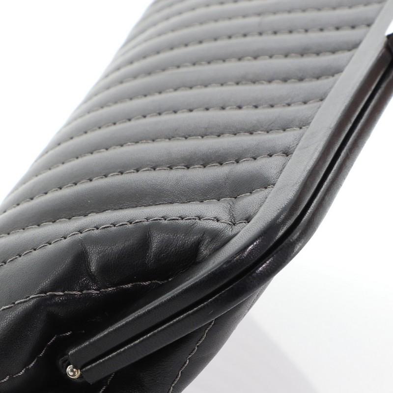 Chanel Mademoiselle Clutch Vertical Quilted Lambskin 3