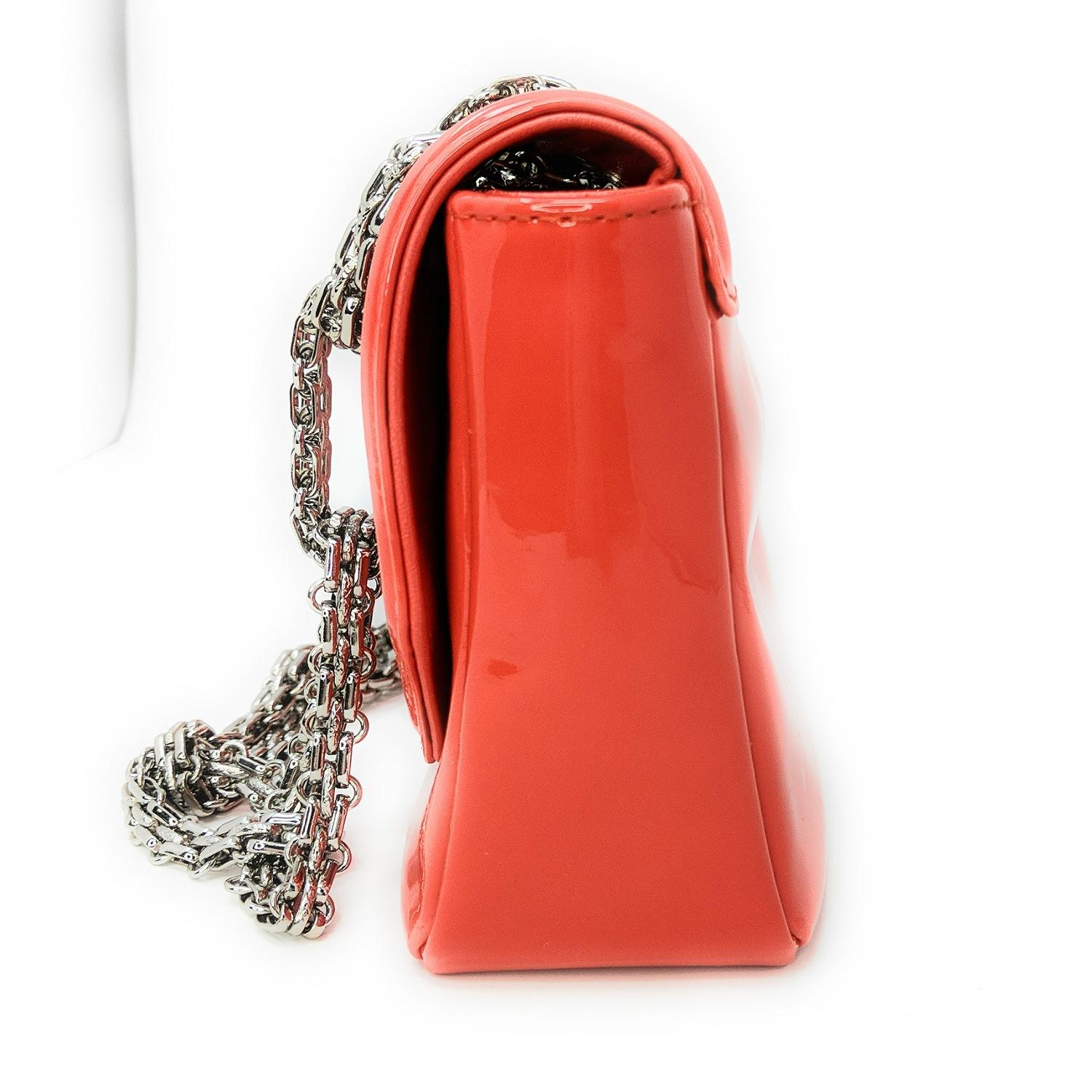 Red Chanel Mademoiselle Lock Linked Bijoux Chain Flap For Sale