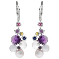 Chanel Mademoiselle Pearl Diamond Earrings