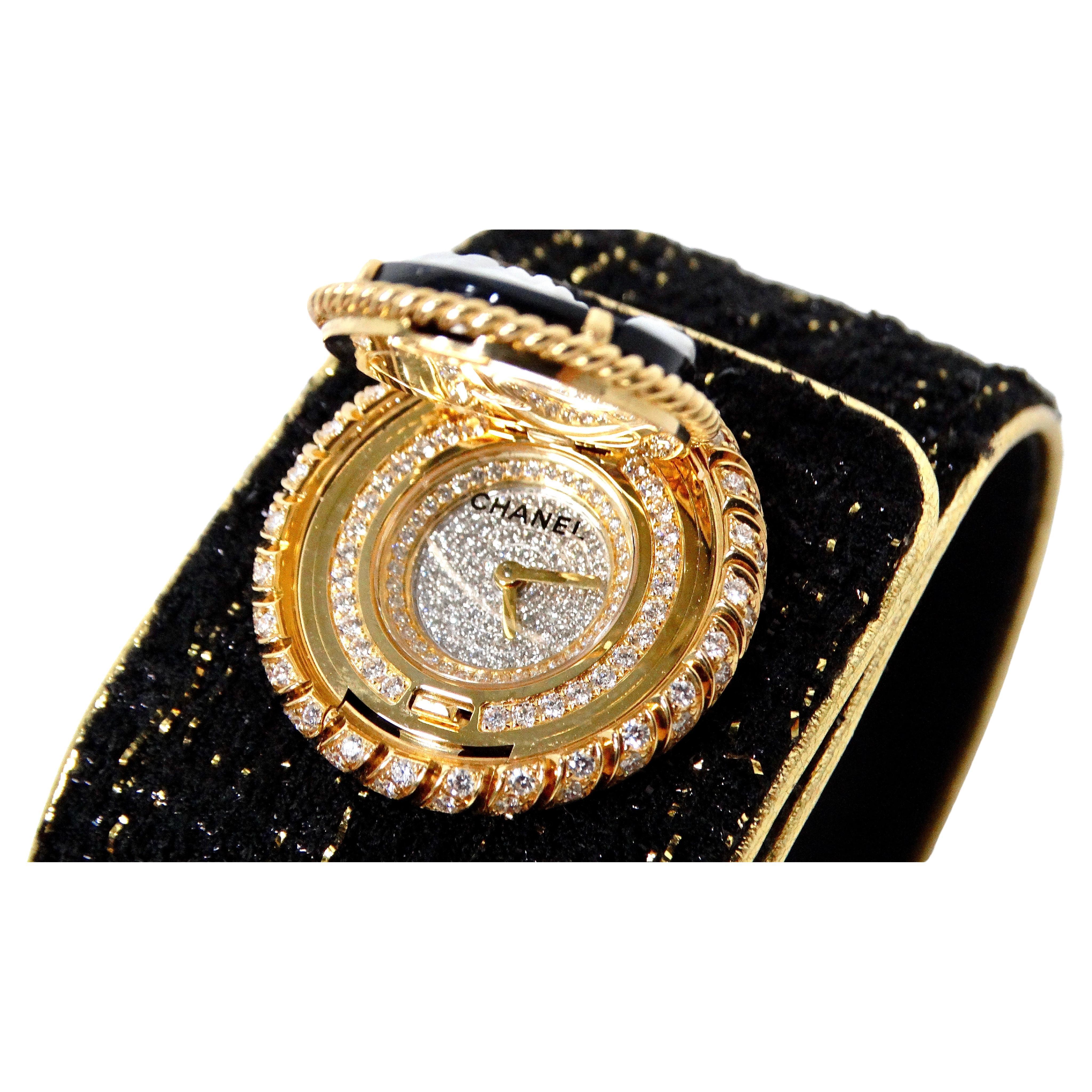 Chanel Mademoiselle Privé Bouton Camée Secret Watch #1 of 5 Fine Jewelry