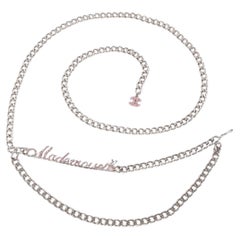 Chanel "Mademoiselle" Silvery Metal Belt, 2002