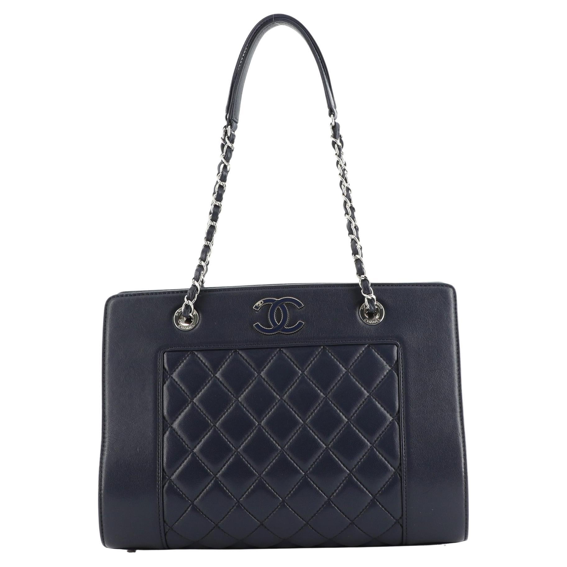 Chanel Quilted Sheepskin Small Zip Shopping Tote (SHF-18755) – LuxeDH