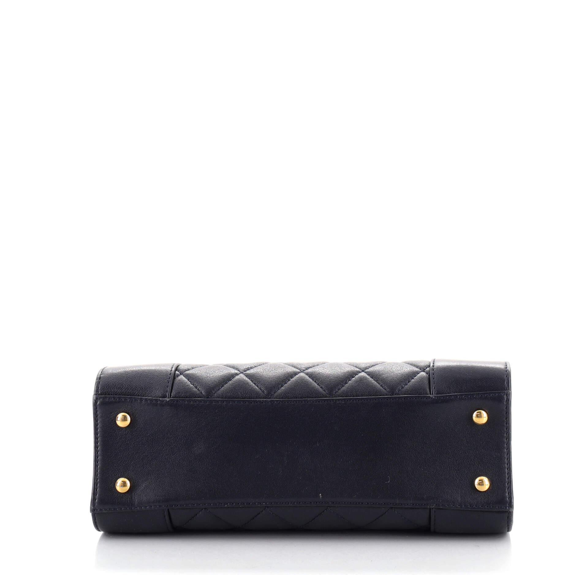 Chanel Mademoiselle Vintage Einkaufstasche aus gestepptem Schafsleder für Damen oder Herren