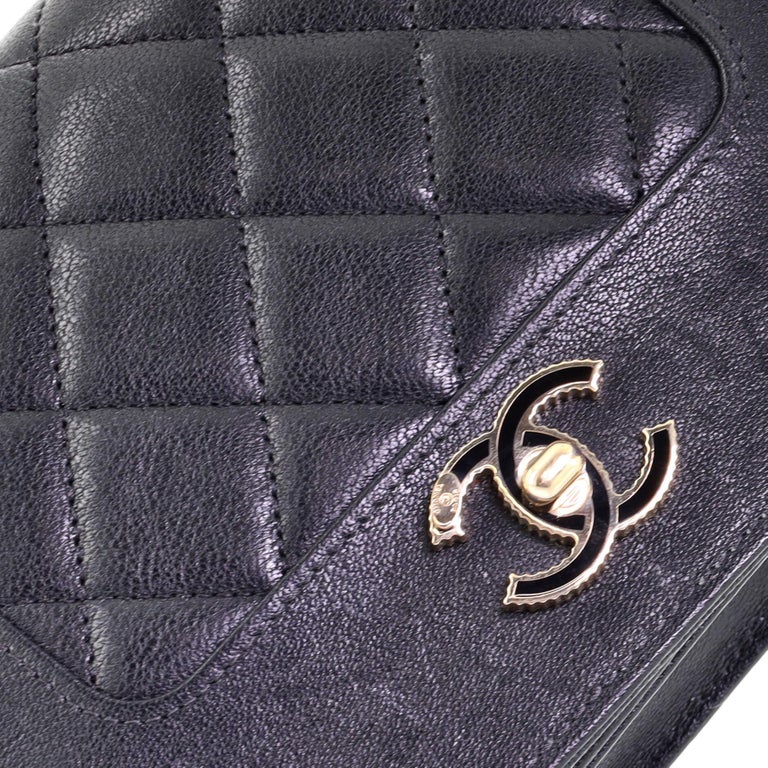 Chanel Mademoiselle Vintage Wallet on Chain Quilted Sheepskin at 1stDibs