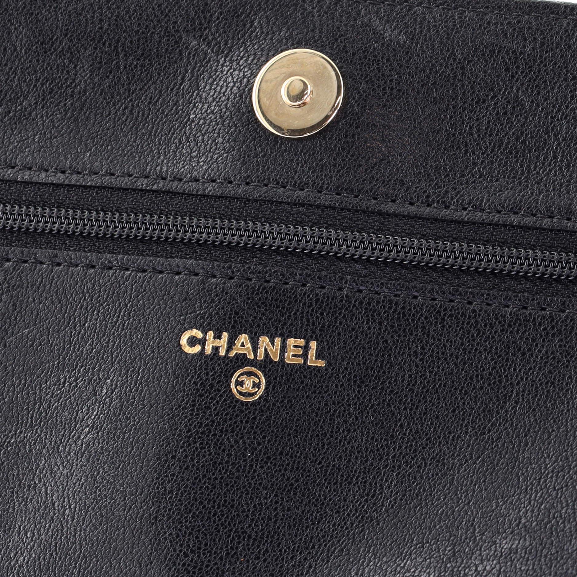 Chanel Mademoiselle Vintage Wallet on Chain Quilted Sheepskin 3