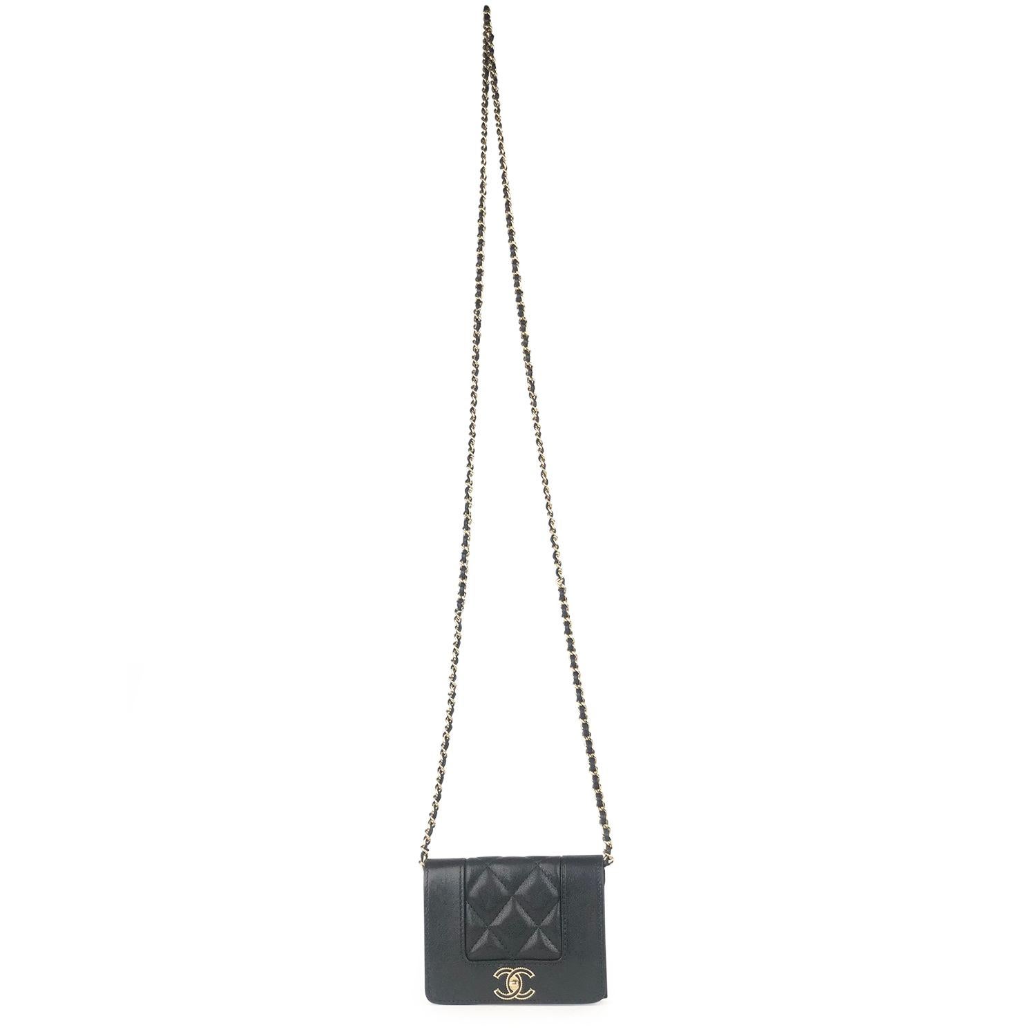 Women's Chanel Mademoiselle Wallet on Chain Crossbody Bag For Sale