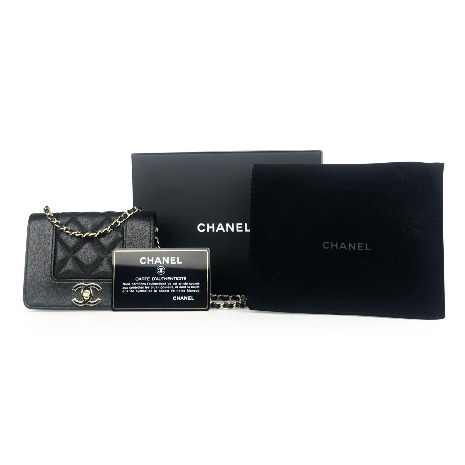 Chanel Mademoiselle Wallet on Chain Crossbody Bag For Sale 4