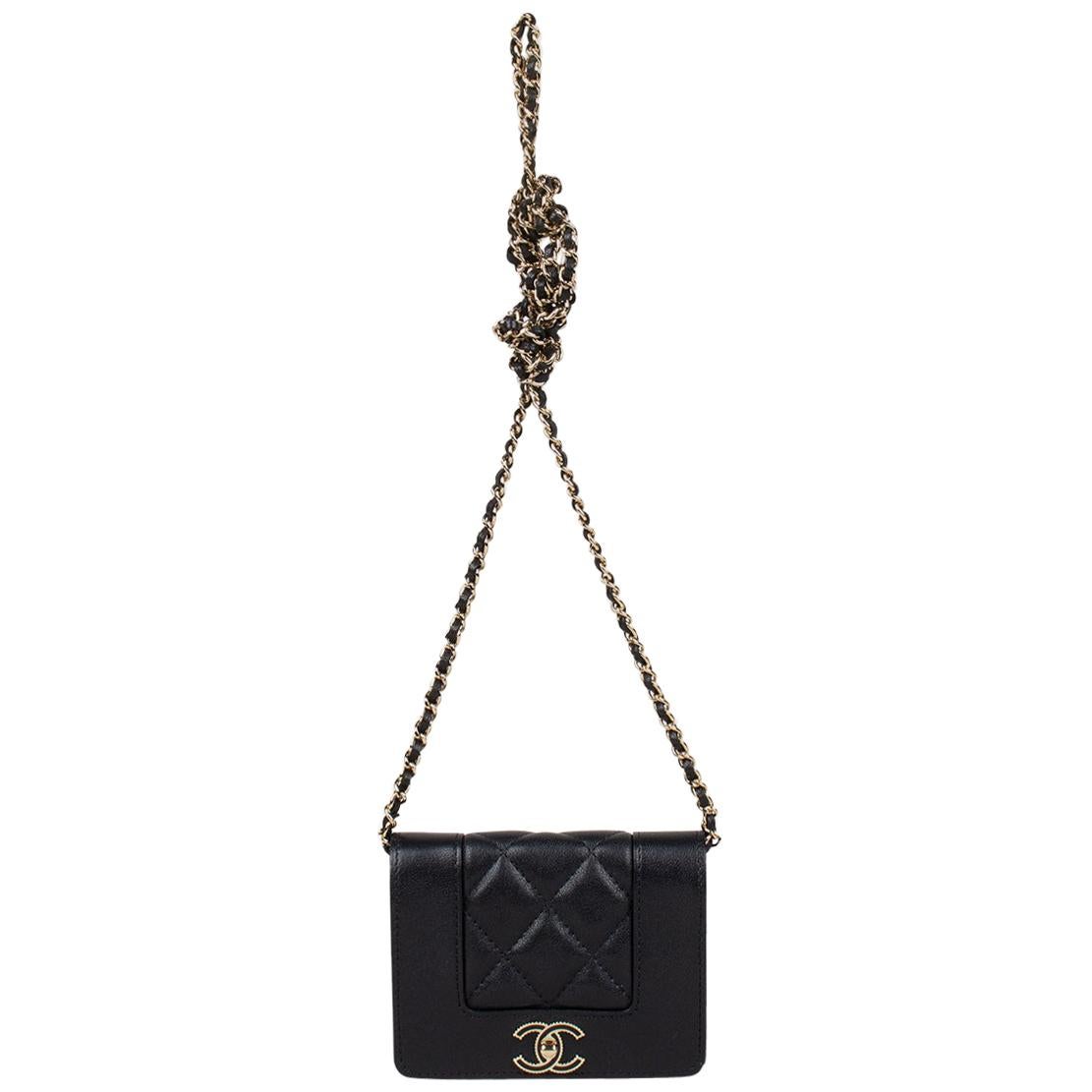 Chanel Mademoiselle Wallet on Chain Crossbody Bag For Sale at 1stDibs   chanel mademoiselle woc, chanel mademoiselle chain, chanel chain wallet bag