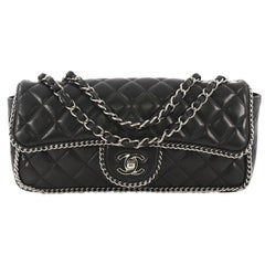 Chanel Madison Chain Around Flap Bag Quilted Lambskin East West