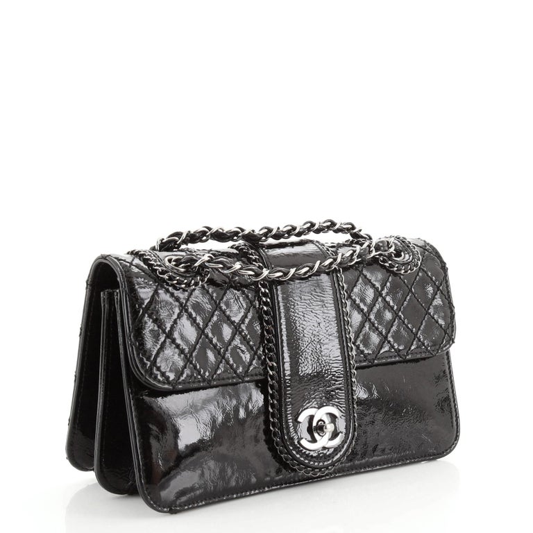 Chanel Madison Flap Bag Quilted Patent Medium at 1stDibs