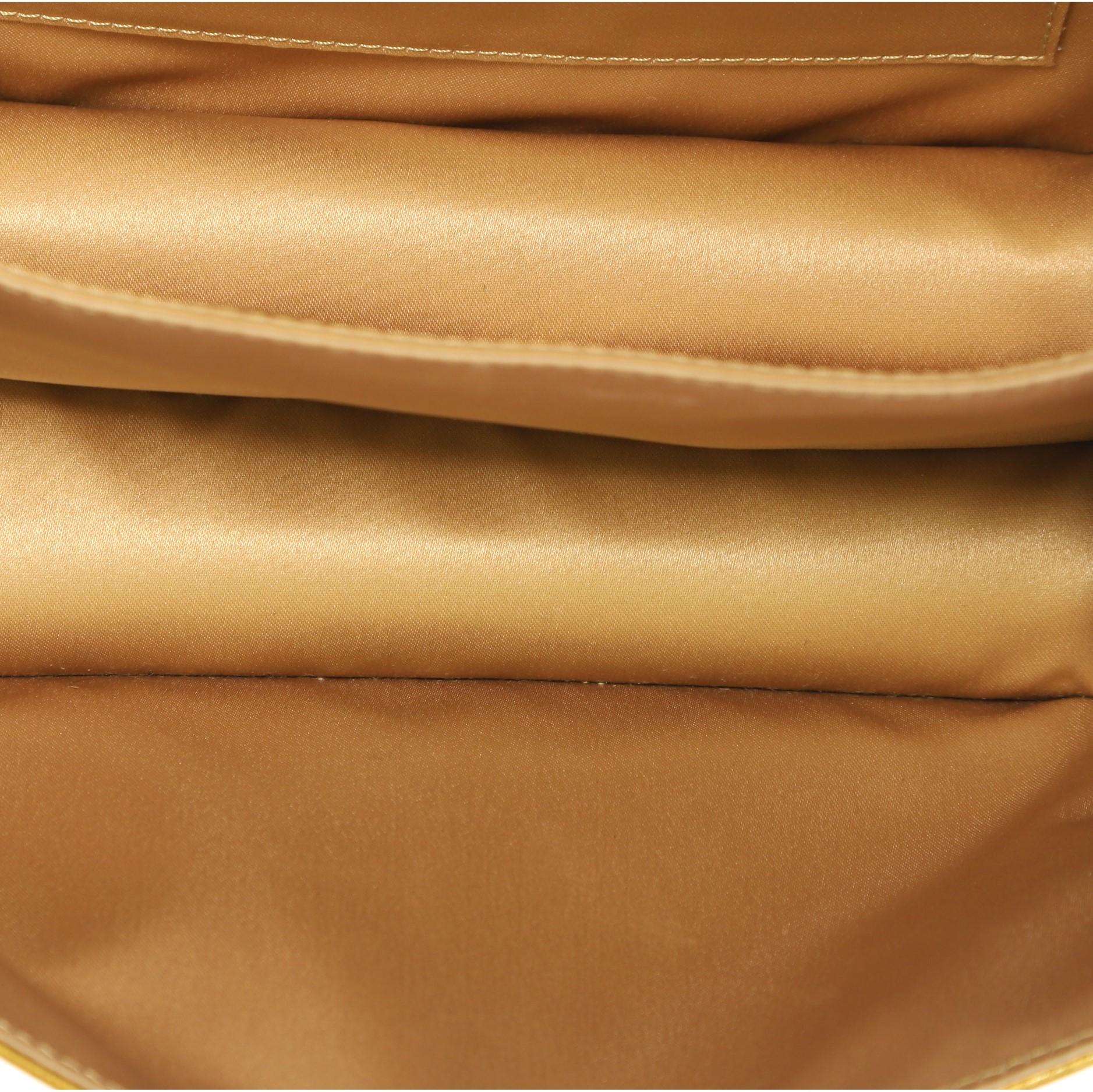 Brown Chanel Madison Flap Bag Quilted Patent Medium