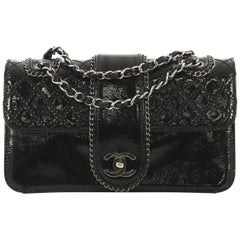 Chanel Madison Flap Bag Quilted Patent Medium