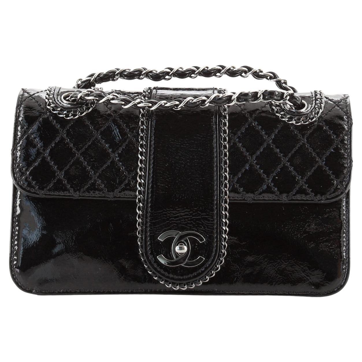 Chanel Madison Flap Bag Quilted Patent Medium at 1stDibs