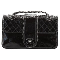 Chanel Madison Flap Bag Quilted Patent Medium