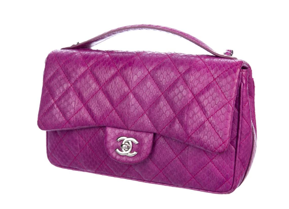 magenta chanel bag