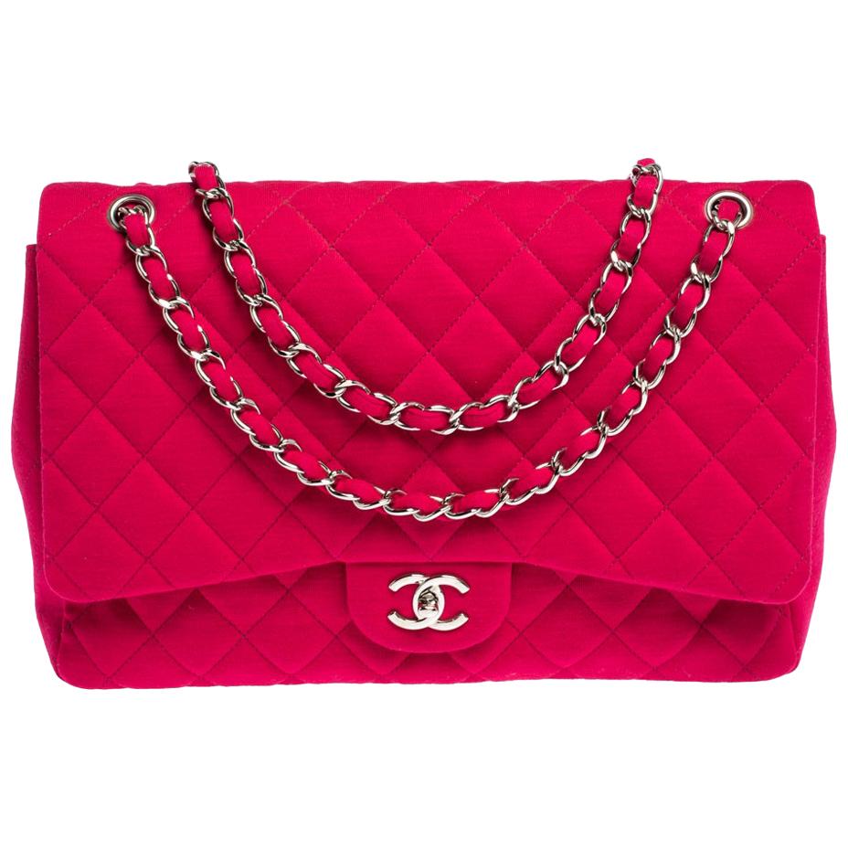 pink chanel quilted handbag leather