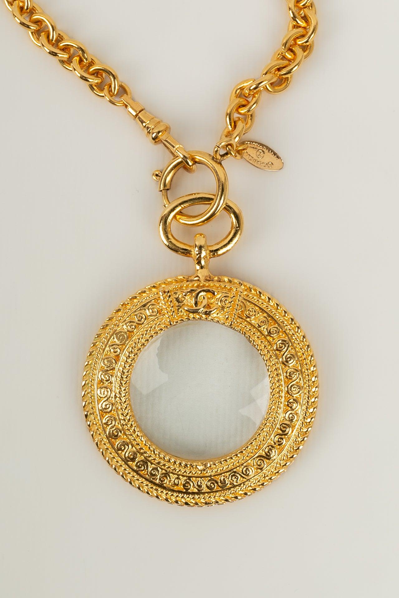 antique magnifying glass necklace