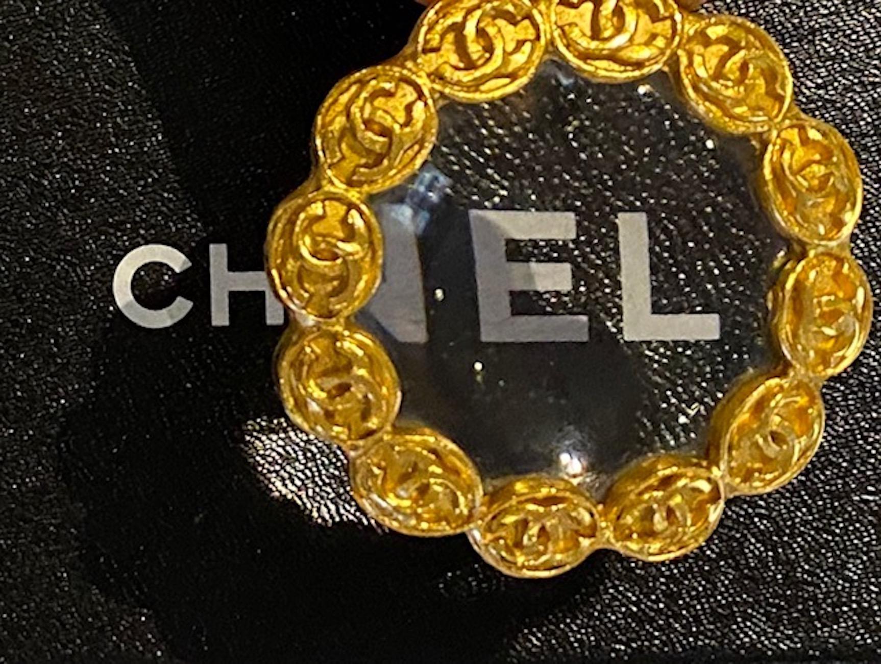 Chanel Magnifying Lens Pendant Necklace, Autumn 1997 Collection 11